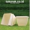 POT BUNGA BRIYANI 15, 17, 21, 25 POT TAWON PIRUS KOTAK POT BUNGA PLASTIK PERSEGI